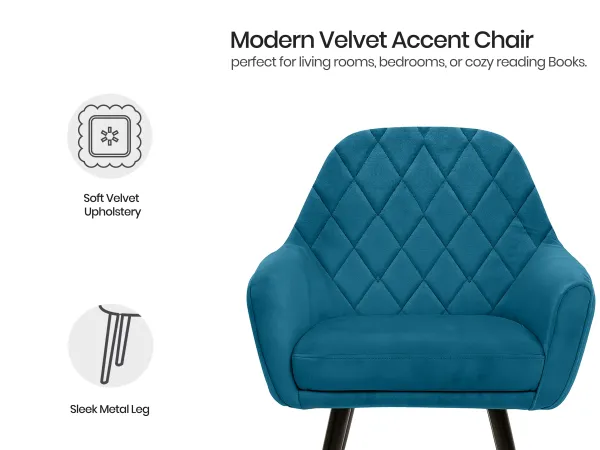 Orchid 6 Seater Dining Table with Chair in Teal Aqua